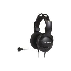 KOSS SB40 컴퓨터 헤드셋 마이크 포함 골드 블랙
