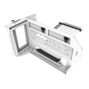 쿨러 마스터 수직 GPU 카드 홀더 키트 V3 화이트 PCIe 4.0 5.0 마더보드 RTX 5090 RX 9070 XT ABS 케이스 165mm 길이 E-ATX 마이크로 ATX 케이스용 모듈러 조정 가능