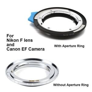 니콘 호환 F 렌즈용 NIK - EOS 캐논호환 EF 마운트 어댑터 링 / EF-S 카메라 5D 6D 7D 90D 1000D 등 호환)