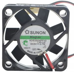 Sunon KDE0504PFV2 용 자기부상 Vapo DC 5V 선풍기, 4cm 4010, 40x40x10mm, 0.7W 냉각 팬 CPU, 2 개