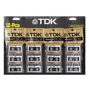 TDK MC60 12팩 마이크로카세트 녹음 테이프