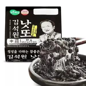 참좋은콩 맑은물에 김석원 쥐눈이콩 낫또 45.5g x 32개