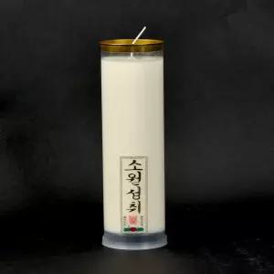 식물성 양초 7일초 법당 제사 기도 불교용품 소원성취 기도초