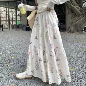 [라일리여성의류] Rly 롱치마 은은한 플라워 티어드 롱스커트