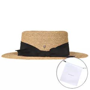 헬렌카민스키 26SS 여성 둘라니 브레이드 보터 라피아햇 네츄럴블랙 더스트백 포함 HAT52346 NATURALBLACK