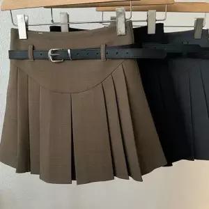 EAMT 치마 여자 그레이 추동 봄가을 쉬폰 정장 A라인 큰 EUNG3