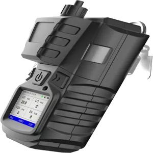 펌프 포함 감지기 4개의 모니터 멀티 CO EX O2 H2S 캘리브레이션 키트 3000mAh 충전식 클립 하수구 휴대용