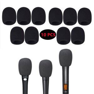 마이크솜 커버 스펀지 10PCS 마이크 세척 타액 방풍 방지 스폰지
