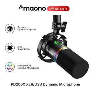 마이크솜 커버 스펀지 마오노 PD200X XLRUSB 금속 노브 게인 마이크 탭투뮤트 유튜브용 게이밍