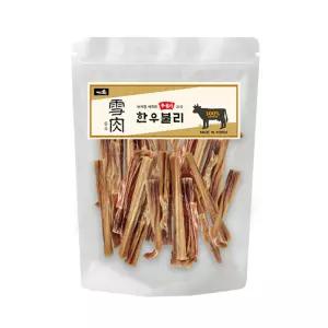 설육 무첨가 강아지 대용량 저온 살균 건조 수제 간식 한우불리 껌, 100g, 1개
