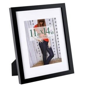 단단한 나무와 고화질 유리로 블랙이 없는 스탠드 벽걸이 사진과 RPJC 테이블 8x10 상판 11x14인치 사진 만들어진 액자 매트가 디스플레이용 11x14 또는