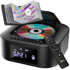 KLIM BOOMBOX E1 CD 케이스 포함 리모컨 베이스 플레이어 무선 FM AUX MP3 서브 유선 배터리 블루투스 휴대용 시스템 라디오가 모드 충전식 우퍼 오디오 있는 USB 추가