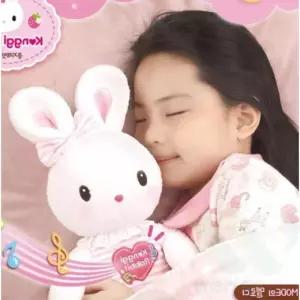 음악이 나오는 자장자장 콩지래빗 멜로디인형 유아바디필로우 아기토끼인형 노래나오는장난감