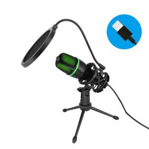 무선헤드마이크 USB 콘덴서 마이크 비디오 노트북 유튜브 PC 보컬 팟캐스트 게임용