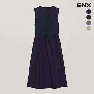 [롯데백화점]비엔엑스 브이넥 허리 끈 뷔스티에 롱 원피스 (BV1OP031L0)