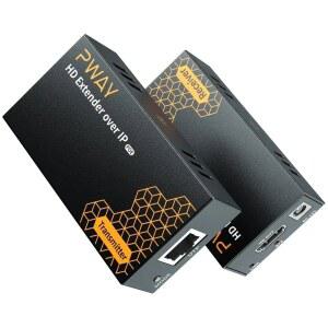 HDMI리피터 TV용 HDMI 이더넷 지연 일대다 400 피트 1080P IP 오버 고화질 키트 CAT5E6 스위치