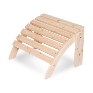 SHINE COMPANY 클래식 우드 ADIRONDACK 의자 오토만 내추럴