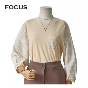 포커스 소매레이스티셔츠FF2H7TS0014 1224100