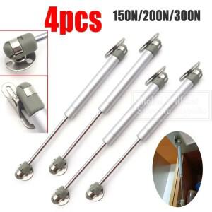 4pcs 압력 100N/120N/150N/200N/300N 자동차 가구 경첩 주방 캐비닛 도어 리프트 공압 지원 유압 가스 스프