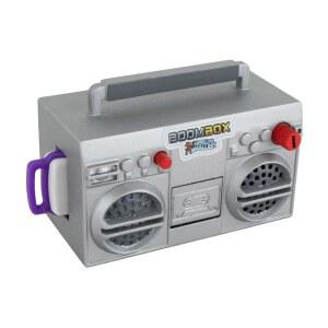WORLD SMALLEST BOOMBOX 레트로 80년대 완전 USB 포함된 스틱으로 붐박스 미니어처 기능성 재생하세요 음악을