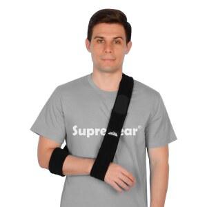 SUPREGEAR 슬링 조절 가능한 지지 스트랩 부러진 커프 여성 탈구 쇄골 부상당한 남성 경량 또는 왼쪽 AC 회전자 위한 어깨 팔꿈치를 분리 오른쪽 찢어진 이모빌라이저
