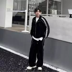 윈터솔져 남사친 바지 가을 봄 빈티지 세트 코디 긴팔세트 스트라이프 트레이닝 카디건 데일리룩 후드 트레