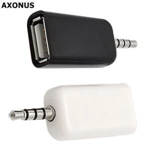 자동차 Aux USB A 여성 DC3.5mm 남성 드라이브 CD 플레이어 오디오 헤드 MP5 어댑터 블랙/화이트 연결
