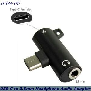 2in 1 Type C ~ 3.5mm 잭 헤드셋 충전 컨버터 샤오미호환 HUAWEI호환 male-to-female 폰용 USB 오디오 어댑