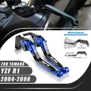 Yamaha YZF R1 2004-2008 YZF-R1 2007 CNC 클러치 레버 브레이크 세트 조절 식 접이식 핸들 바이크 오토바