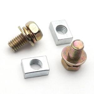 범용 스쿠터 ATV 먼지 자전거 배터리 터미널 너트 및 볼트 키트 M5x10mm 스틸은  일반 4 5Ah 적합