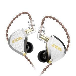 CCA C12 인이어 모니터 5BA 1DD 마이크 HIFI 헤드폰 엉킴 이어폰 소음 2핀 오디오 애호가용 유선 차단 음악가 없음 없는 앰버 하이브리드 이어버드 탈착식 케이블 IEM 스테레오 골드
