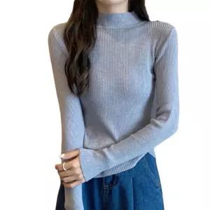 [라일리여성의류] Rly 골지 목폴라 캐주얼 니트 목티 폴라티