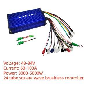 전기 자동차 브러시리스 전동 컨트롤러 3000W-5000W 48V 60V 64V 72V 84V 100A 전자 자전거 바이크 오토바