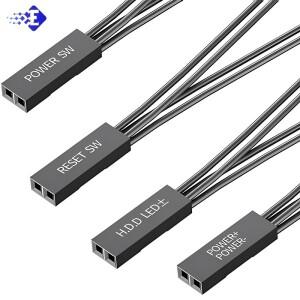 전면 패널 전원+ - 리셋  SW  HDD 확장 분배기 케이블은 듀얼 시작 스위치를 지원합니다. 이중 어댑터 10cm
