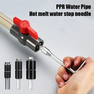 범용 금속 핫멜트 워터 스톱 핀 고무 니들 주방 막힘 배관 수리 도구 세트 PPR 파이프