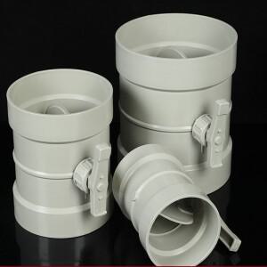 ABS 공기 밸브 조절 Chec PVC 파이프 수동 원형 스위치 홈 주방 범위 후드 욕실 배관