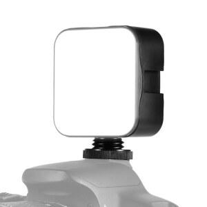 카메라후레쉬 휴대용 5W 미니 DSLR 카메라 밍이 6500K 라이트 거치대 채우기 걸이 LED 걸게 핫슈 램프 사진 어댑터 비디오