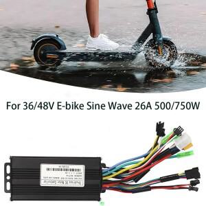 24V36V48V-26A 사인파 3 모드 컨트롤러 500w 홀 전기 자전거 스쿠터 브러시리스 전동 포함/없음