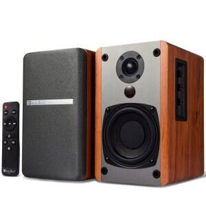 SINGING WOOD BT25 전원 블루투스 책장 PC 광학 시어터 스튜디오 게임 하이파이 모니터 RCA 시스템 출력 턴테이블용 80W 액티브 서브 스테레오 우퍼 입력 스피커