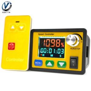 DC6-55V PWM 속도 컨트롤러  무선 리모컨 브러시 전동  스마트 디지털 타코미터  타이밍 30A