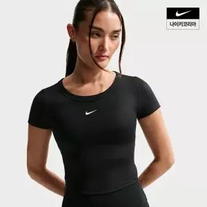 나이키 우먼스 원 피티드 드라이 핏 반팔 크롭 탑 FN2805-011 787706