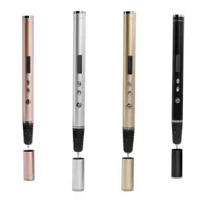 3D 인쇄 펜 그리기 D7 프린터 LCD 화면 온도 제어 PLA 1.75mm 필라멘트 RP900A 를위한 슈퍼 슬림 생일 DIY