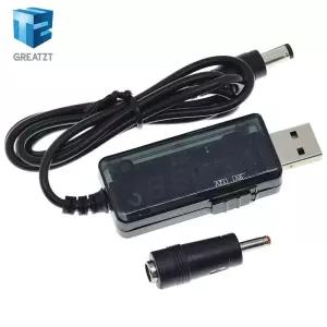 USB 부스트 컨버터 DC 5V 9V 12V 스텝 업 케이블 전원 공급 장치/충전기/전력 변환기 용 3.5x1.35mm 커넥터