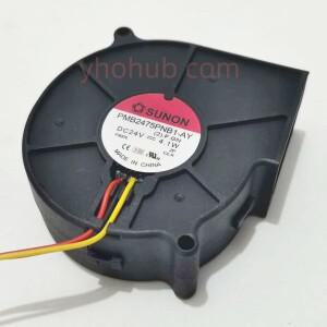 SUNON PMB2475PNB1-AY (2).F.GN DC 24V 4.1W 75x75x30mm 3 선 서버 냉각 팬