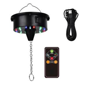 원격으로 회전 디스코 볼 전동 조명  12 16 20 24인치 미러 로테이터용 LED 18개(볼은 포함되지 않음)