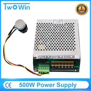 500W 스핀들 DC 전원 공급 장치  CNC 목재 라우터 조각 밀링 머신 용 220V 110V Mach3 속도 컨트롤러 전력