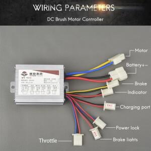 24V/36V/48V 500W YIYUN YK31C E 스쿠터 액세서리 용 브러시 컨트롤러 전기 자전거 제어 속도 전동