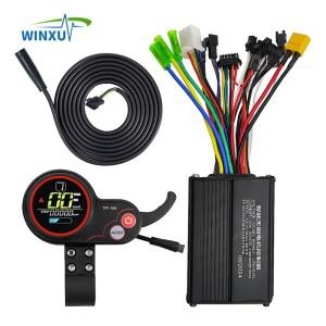 Kugoo M4 전기 스쿠터 용 48V 20A 500W 브러시리스 전동 사인파 범용 컨트롤러 TF-100 LCD 디스플레이 스로