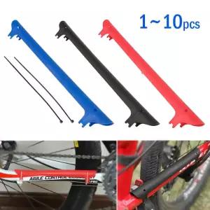 1~10개 MTB 자전거 체인 보호 커버 플라스틱 가드 프레임 체인스테이 스틱 액세서리