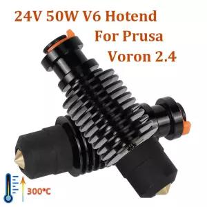 E3D V6 Hotend 24V 50W Voron 2.4 Prusa DDB 압출기 Ender 3 CR10 MK3S 3D 프린터 J 헤드 용 세라믹 가열